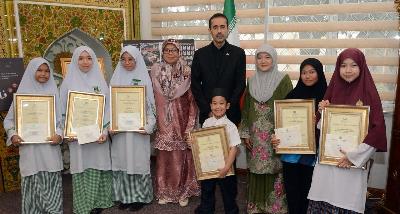Young Artists in Brunei Showcase Solidarity in “Children of Palestine” Drawing Competition
